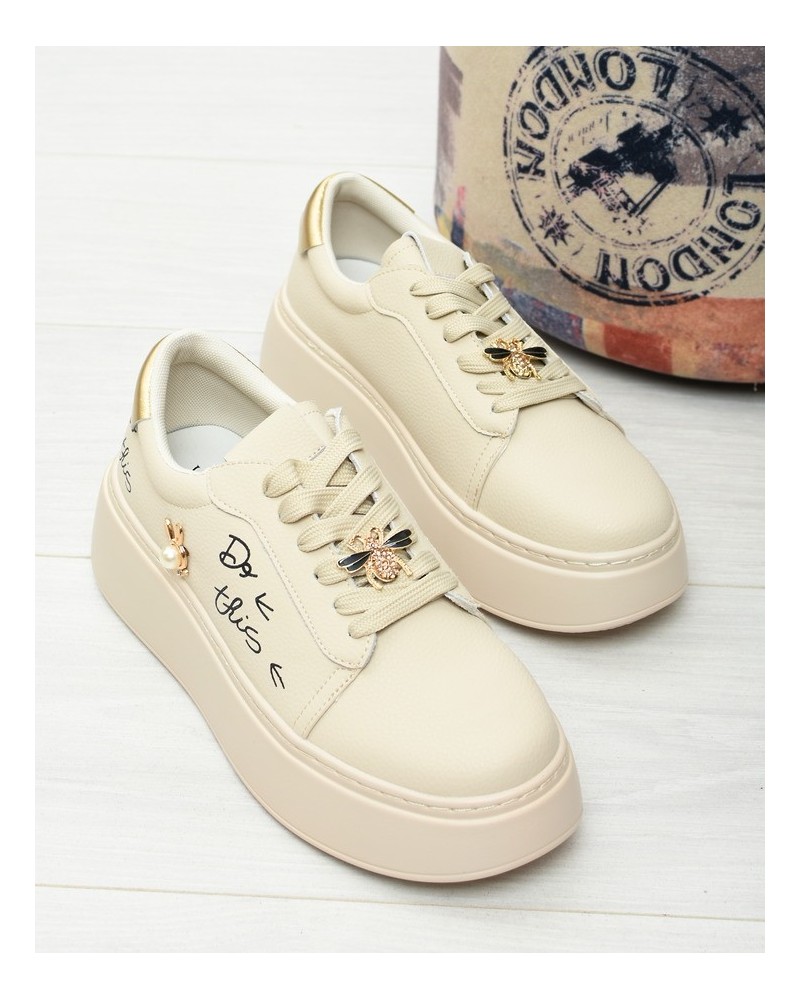 Sneakersy damskie Vinceza 89102 Beż