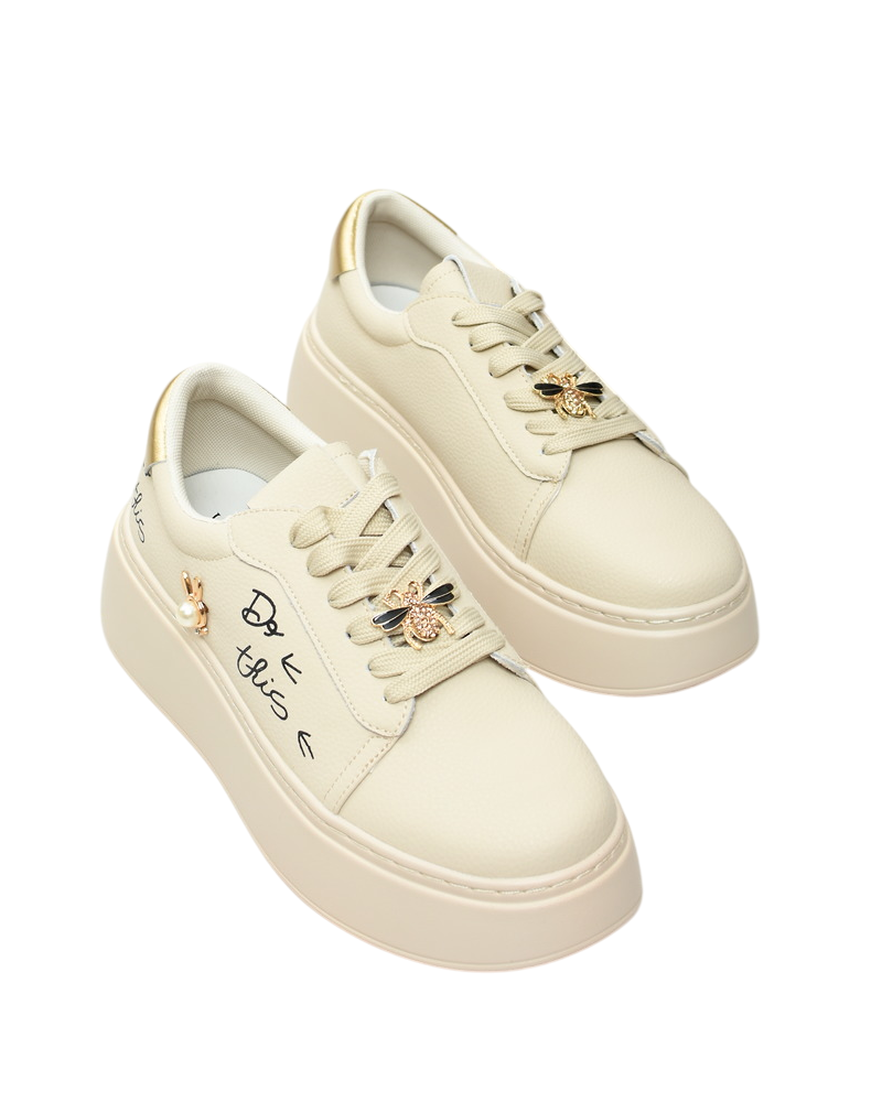 Sneakersy damskie Vinceza 89102 Beż