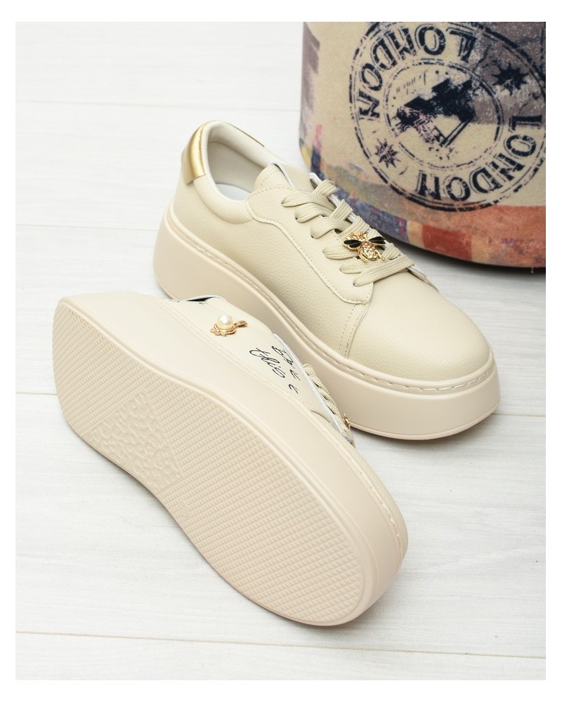 Sneakersy damskie Vinceza 89102 Beż