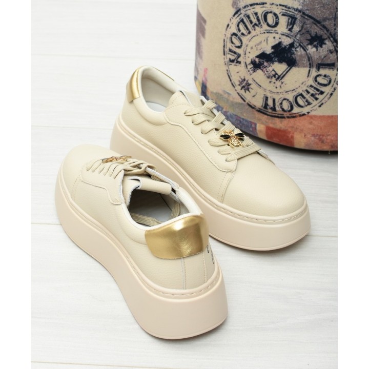 Sneakersy damskie Vinceza 89102 Beż