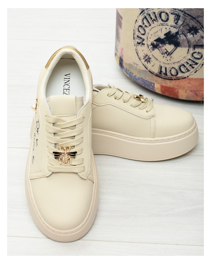 Sneakersy damskie Vinceza 89102 Beż