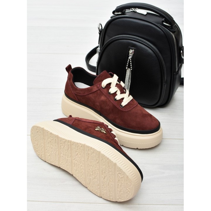 Sneakersy damskie Vinceza 41495 Bordo