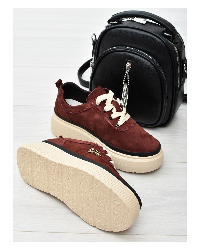 Sneakersy damskie Vinceza 41495 Bordo