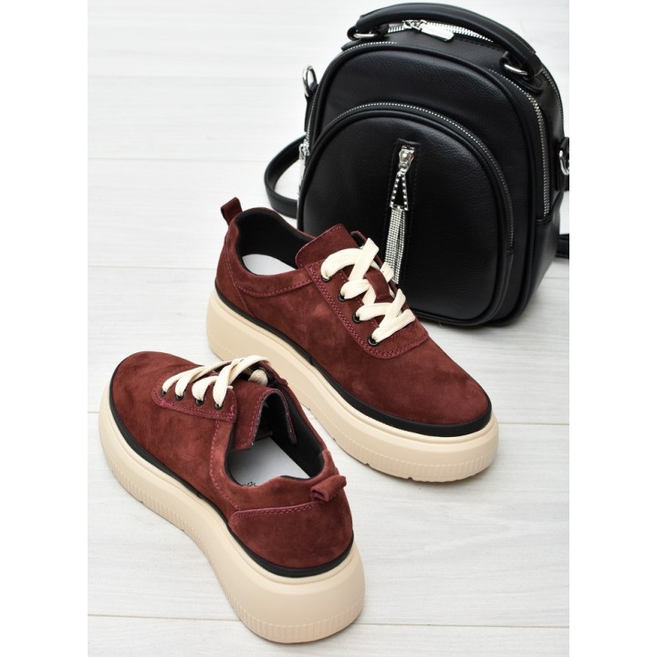 Sneakersy damskie Vinceza 41495 Bordo