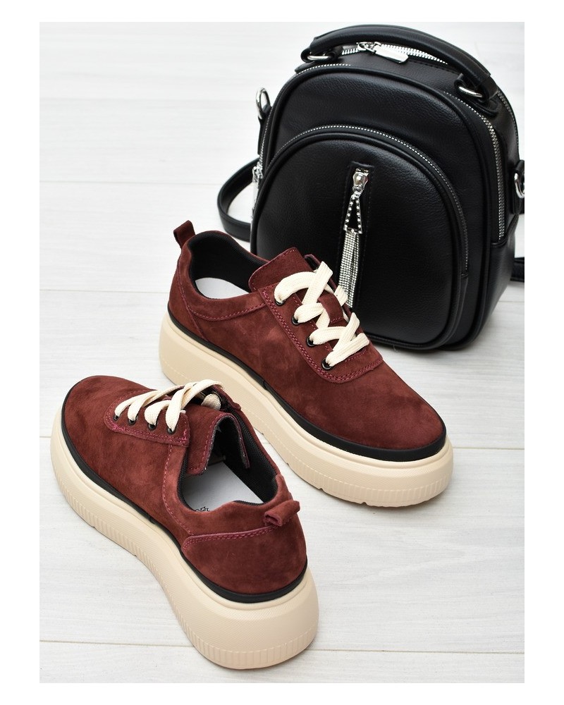Sneakersy damskie Vinceza 41495 Bordo