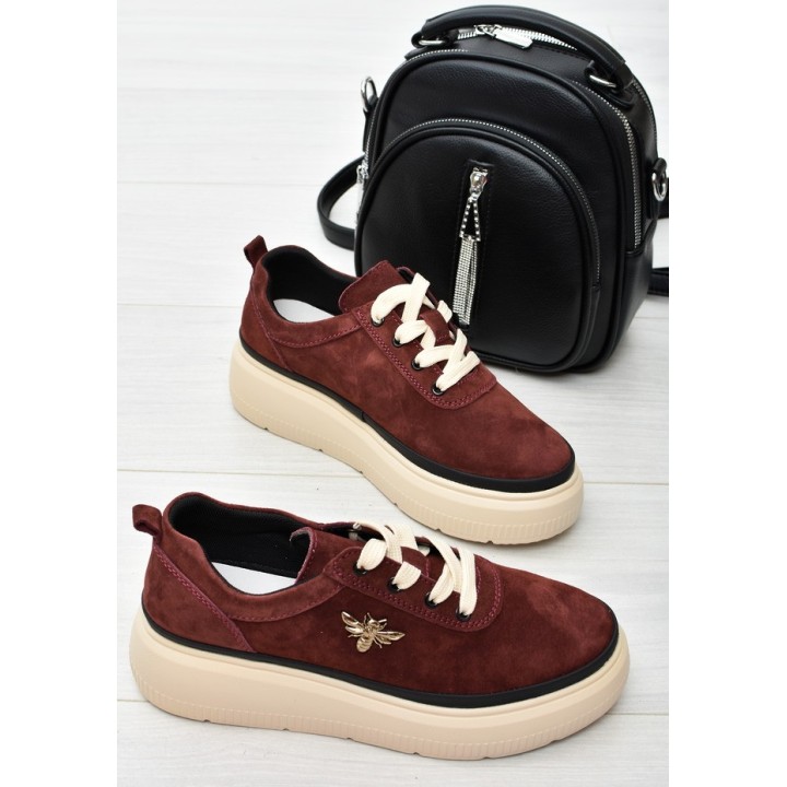 Sneakersy damskie Vinceza 41495 Bordo