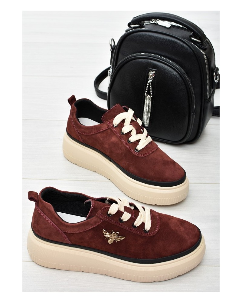 Sneakersy damskie Vinceza 41495 Bordo