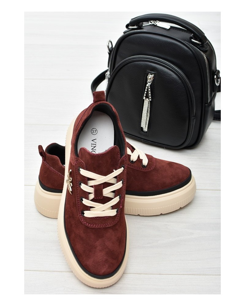 Sneakersy damskie Vinceza 41495 Bordo