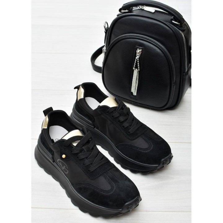 Sneakersy damskie Vinceza 41491 Czarne Sk