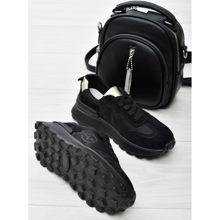 Sneakersy damskie Vinceza 41491 Czarne Sk