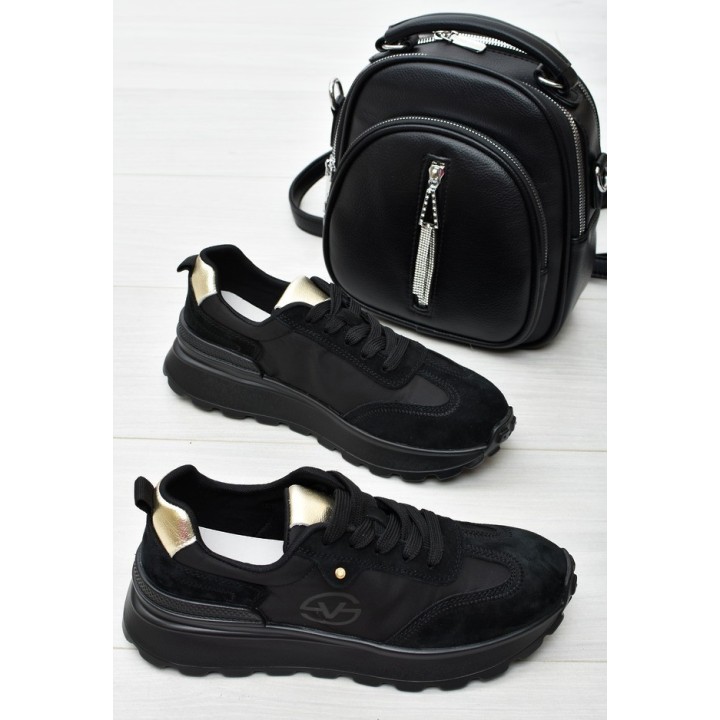 Sneakersy damskie Vinceza 41491 Czarne Sk