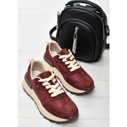 Sneakersy damskie Vinceza 41491 Bordo Sk