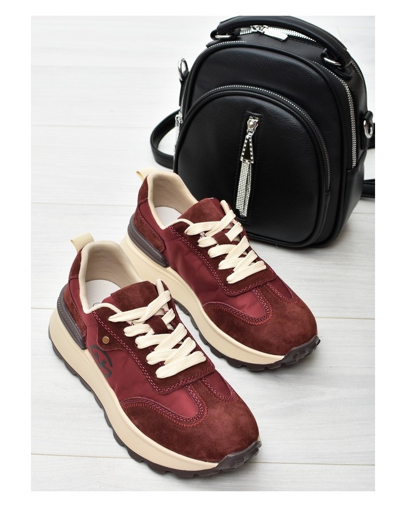 Sneakersy damskie Vinceza 41491 Bordo Sk