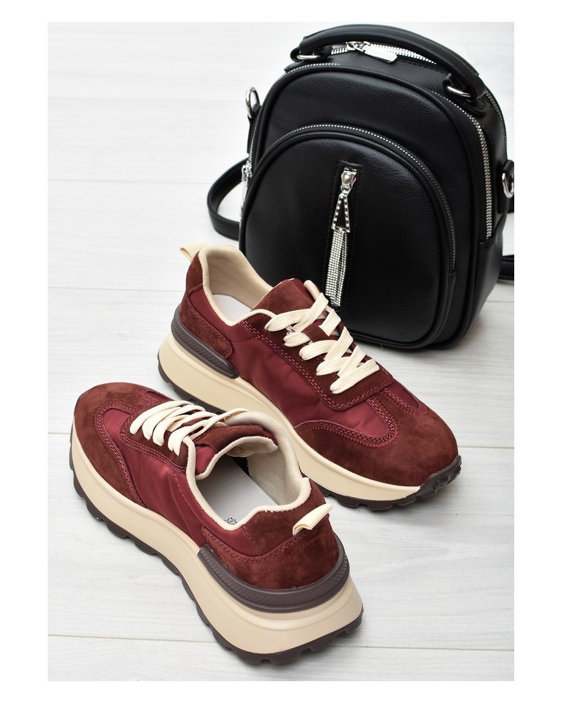 Sneakersy damskie Vinceza 41491 Bordo Sk