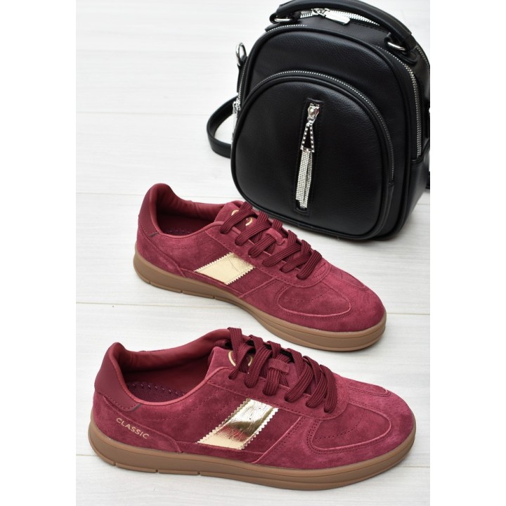 Sneakersy damskie Vinceza 14029 Bordo