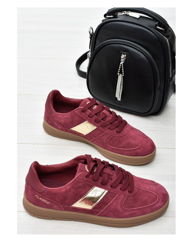 Sneakersy damskie Vinceza 14029 Bordo