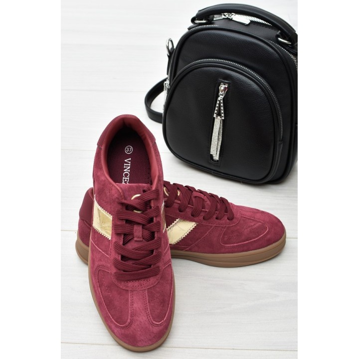 Sneakersy damskie Vinceza 14029 Bordo