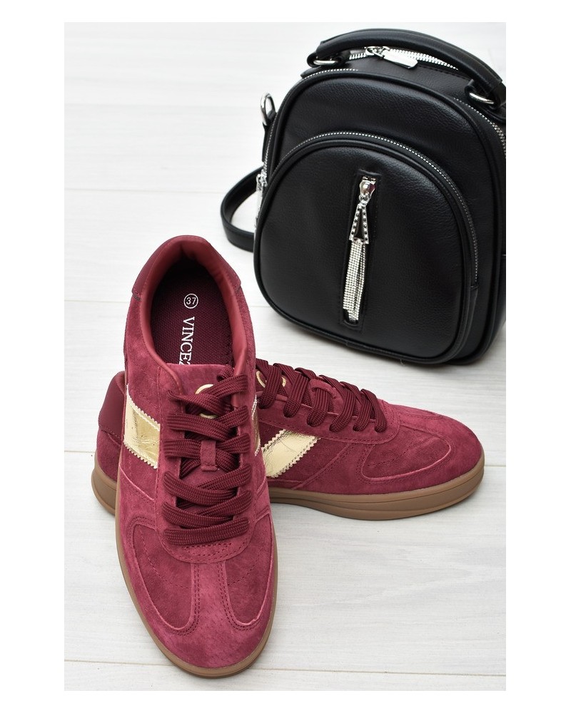 Sneakersy damskie Vinceza 14029 Bordo