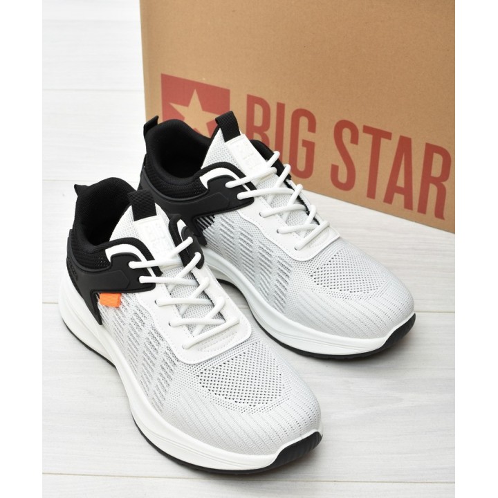 Buty męskie Big Star RR174245 Biało-Czarne