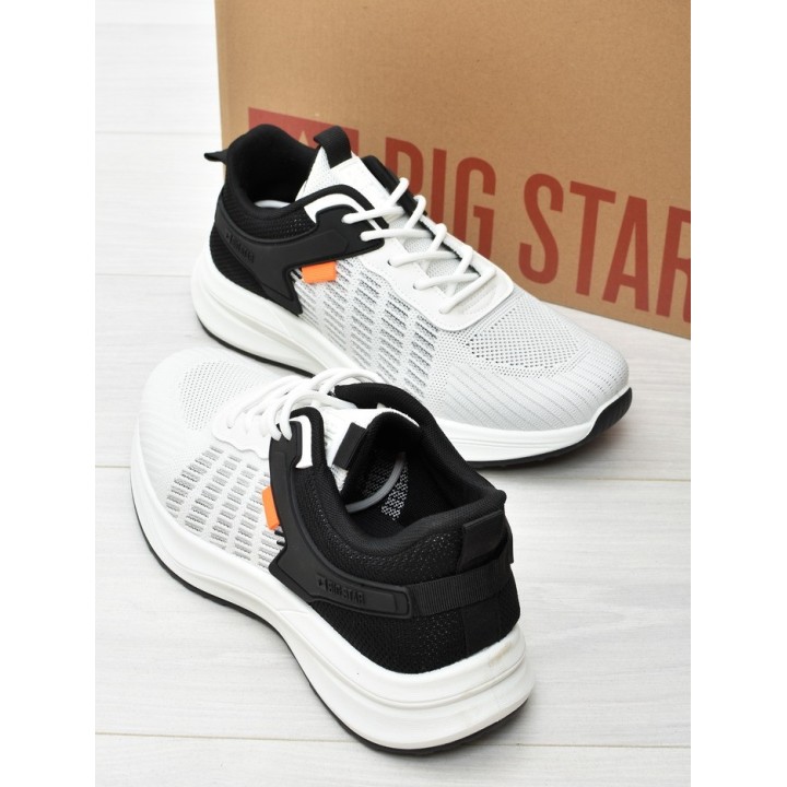 Buty męskie Big Star RR174245 Biało-Czarne