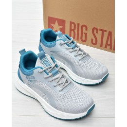 Buty męskie Big Star RR174271 Szaro-Niebieskie