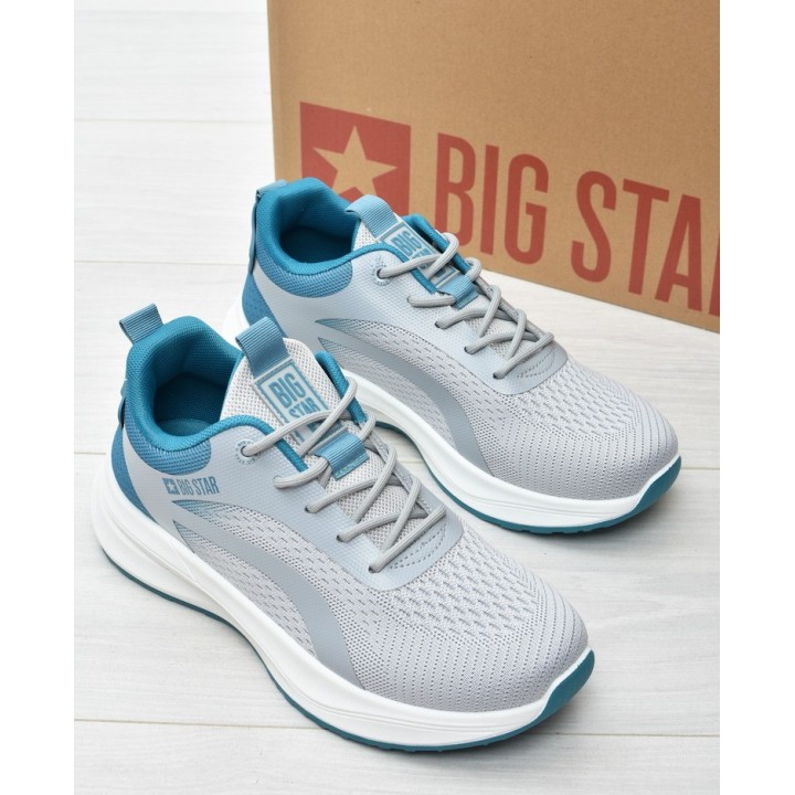 Buty męskie Big Star RR174271 Szaro-Niebieskie