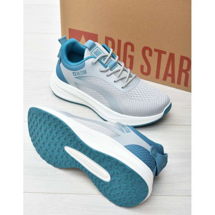 Buty męskie Big Star RR174271 Szaro-Niebieskie