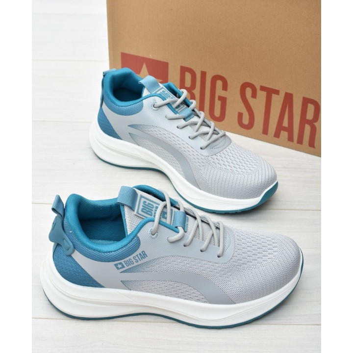 Buty męskie Big Star RR174271 Szaro-Niebieskie