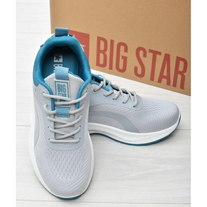 Buty męskie Big Star RR174271 Szaro-Niebieskie