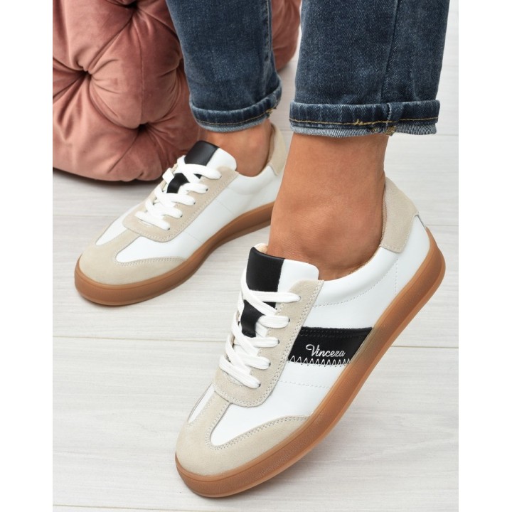 Sneakersy damskie Vinceza 79576 Białe