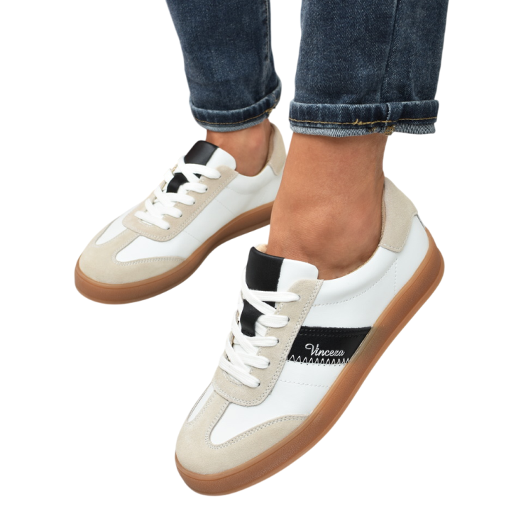 Sneakersy damskie Vinceza 79576 Białe