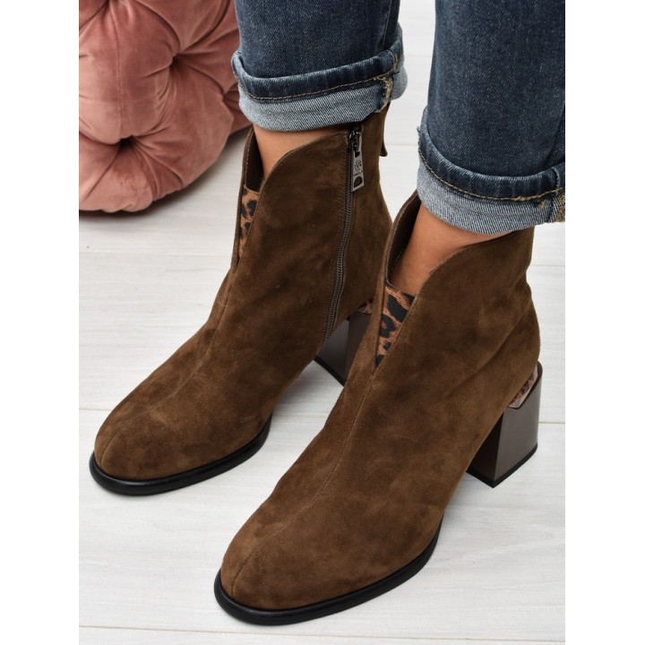Botki damskie Vinceza 66811 Camel