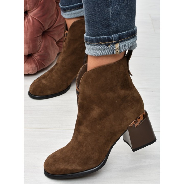 Botki damskie Vinceza 66811 Camel