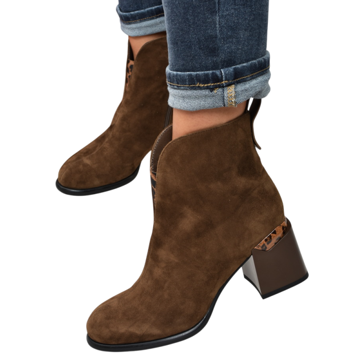 Botki damskie Vinceza 66811 Camel