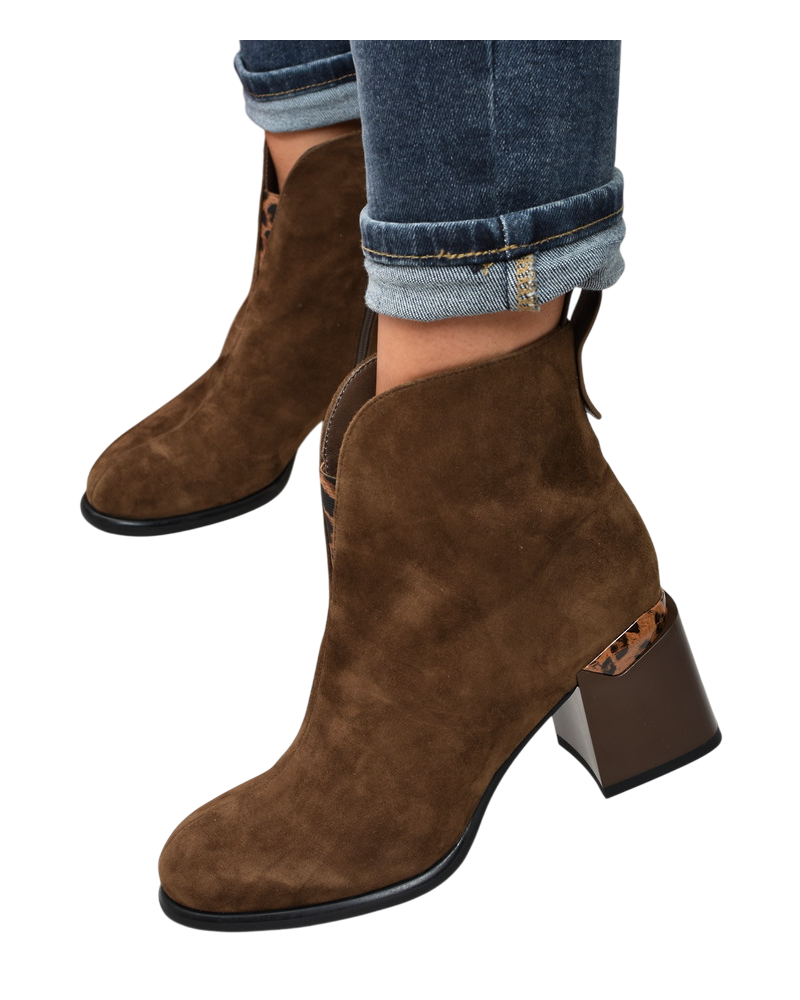 Botki damskie Vinceza 66811 Camel