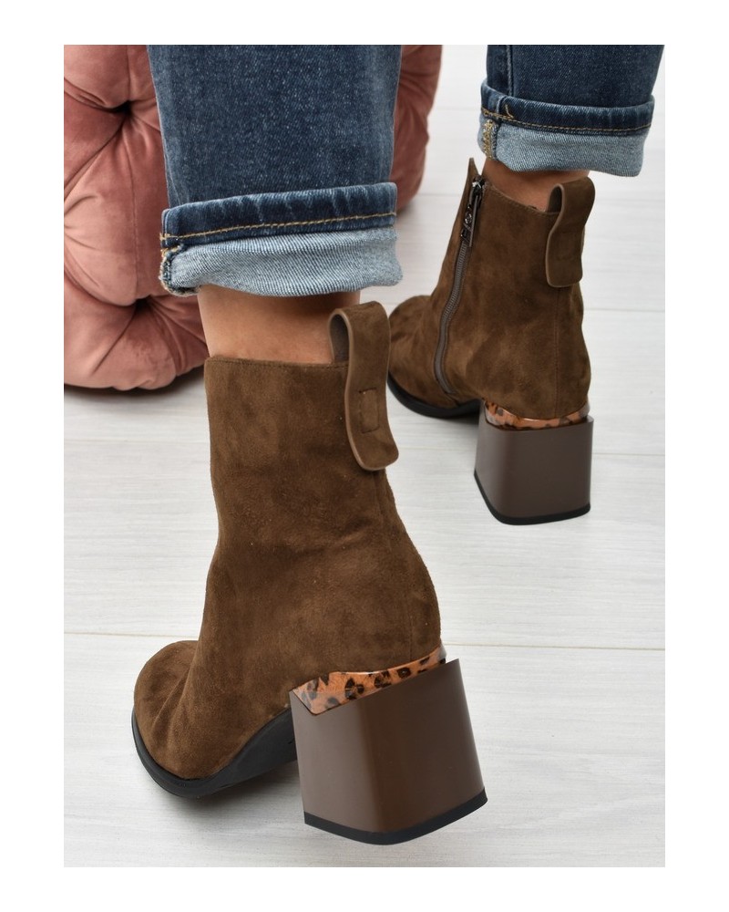 Botki damskie Vinceza 66811 Camel