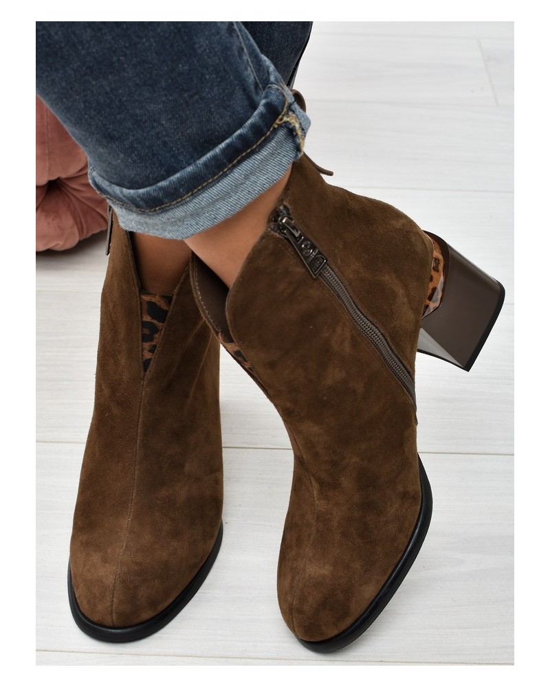 Botki damskie Vinceza 66811 Camel