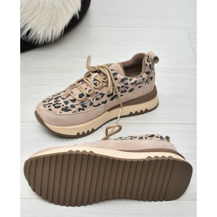Sneakersy ocieplane damskie Vinceza 66836 Beż