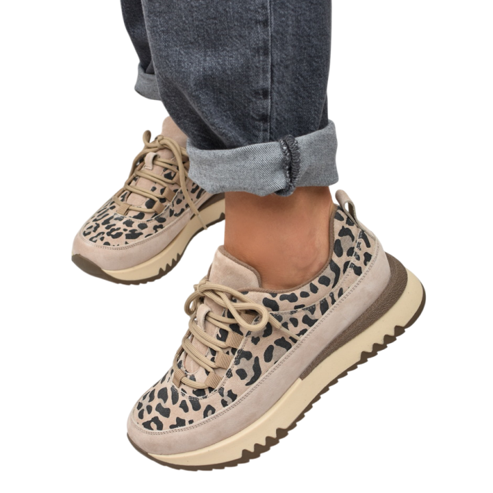 Sneakersy ocieplane damskie Vinceza 66836 Beż