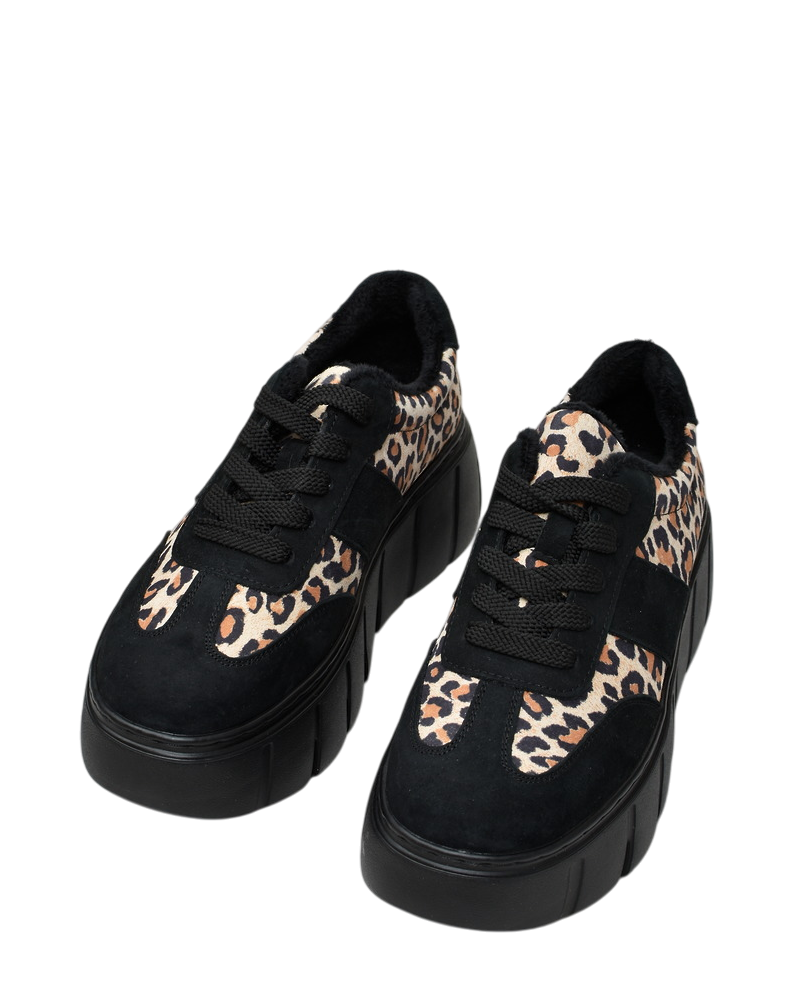 Sneakersy ocieplane damskie Vinceza 66841 Czarny/Beż
