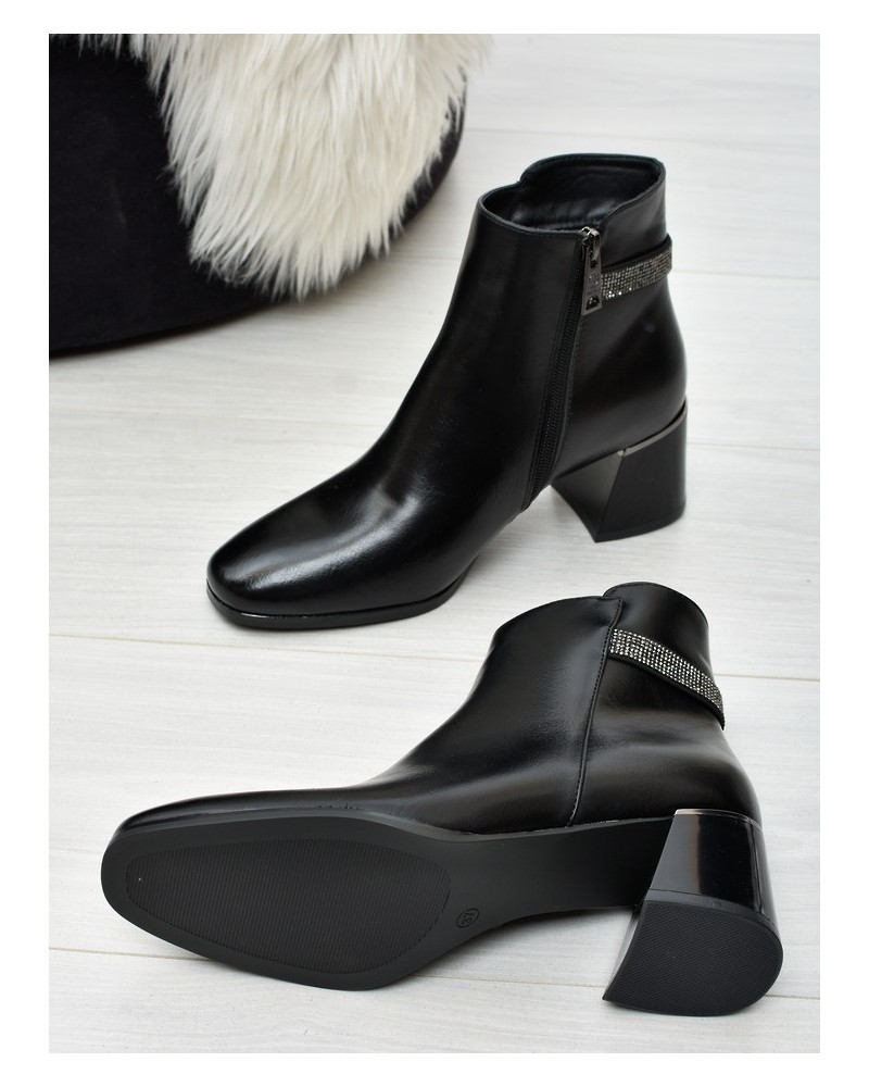 Botki damskie Vinceza 58369 Czarne