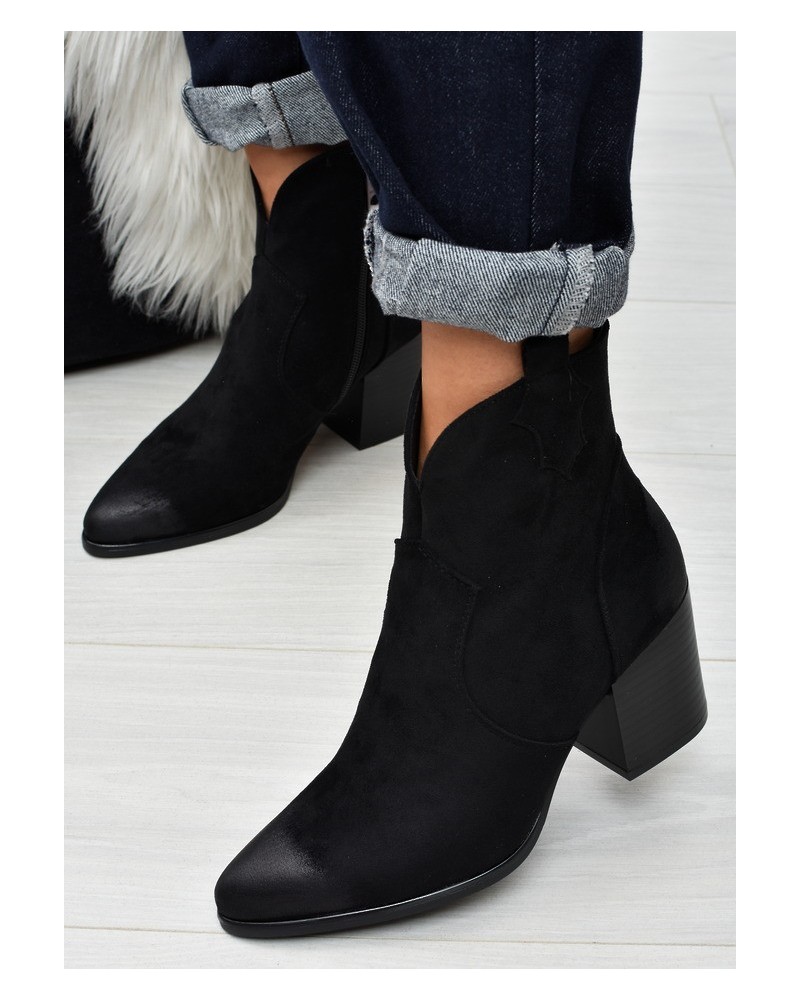 Botki damskie Vinceza 58345 Czarne