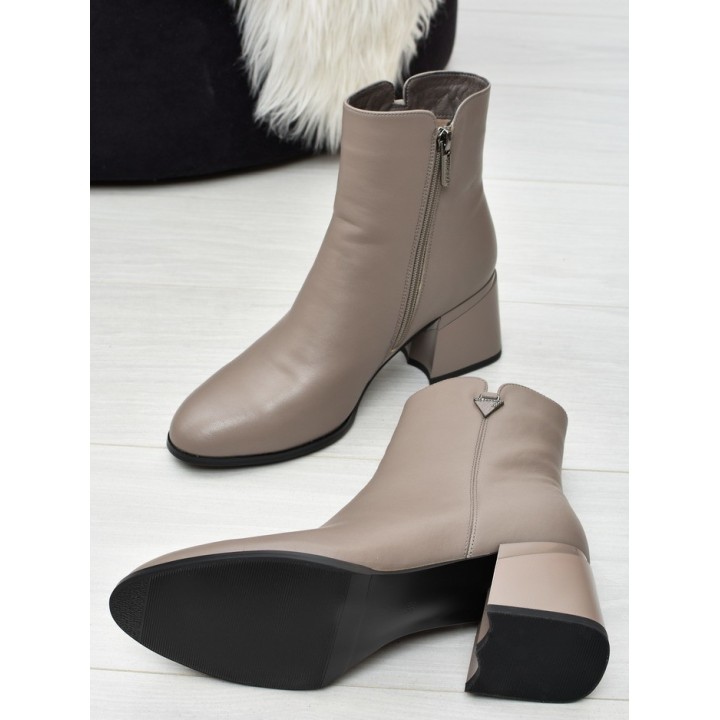 Botki damskie Vinceza 77106 Beż