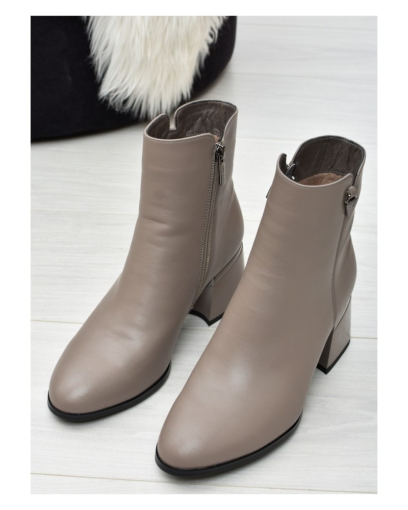 Botki damskie Vinceza 77106 Beż