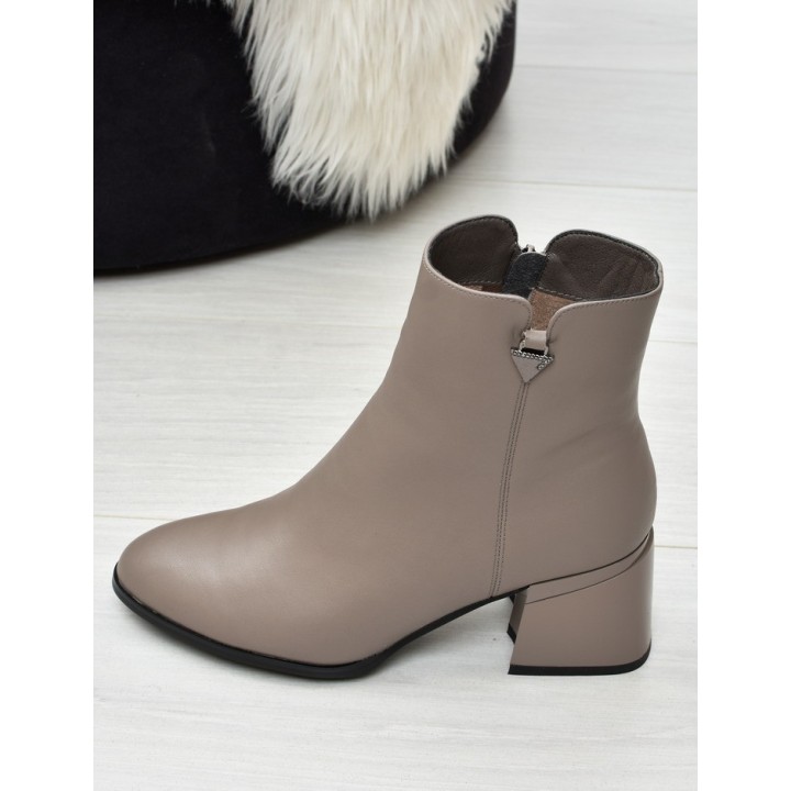 Botki damskie Vinceza 77106 Beż