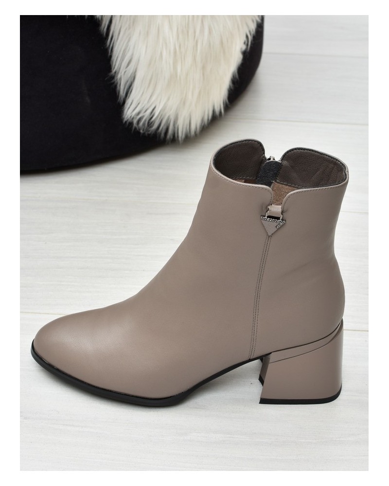 Botki damskie Vinceza 77106 Beż