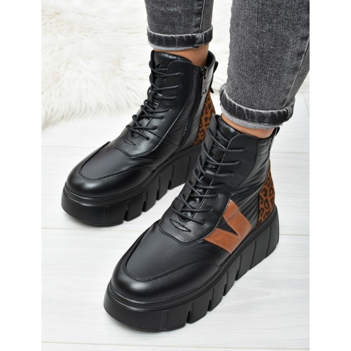 Sneakersy ocieplane damskie Vinveza 58562 Czarne