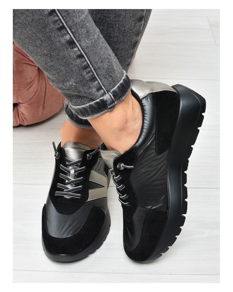 Sneakersy damskie Vinceza 58561 Czarne