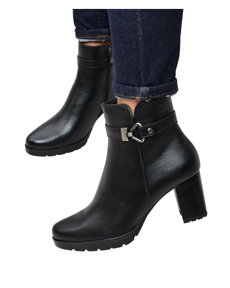 Botki damskie Potocki 12683 Czarne