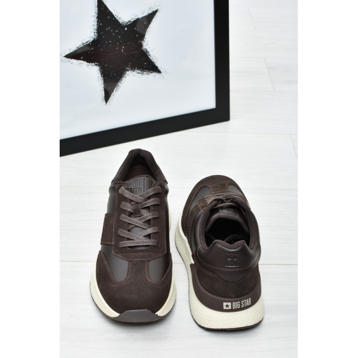 Buty męskie Big Star OO174199 Ciemny brąz